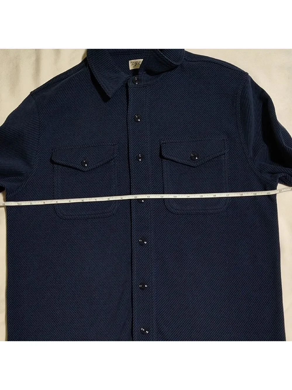 J. Crew Dark Blue Casual Button Down Shirt